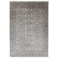 Keivan Woven Arts Tappeto moderno in lana Khotan annodato a mano