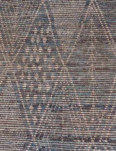 Keivan Woven Arts Modern Long Runner in All-Over Tribal Design