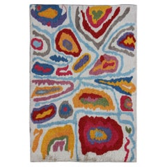 Keivan Woven Arts, Turkish Tulu Rug with Bright Color Palette