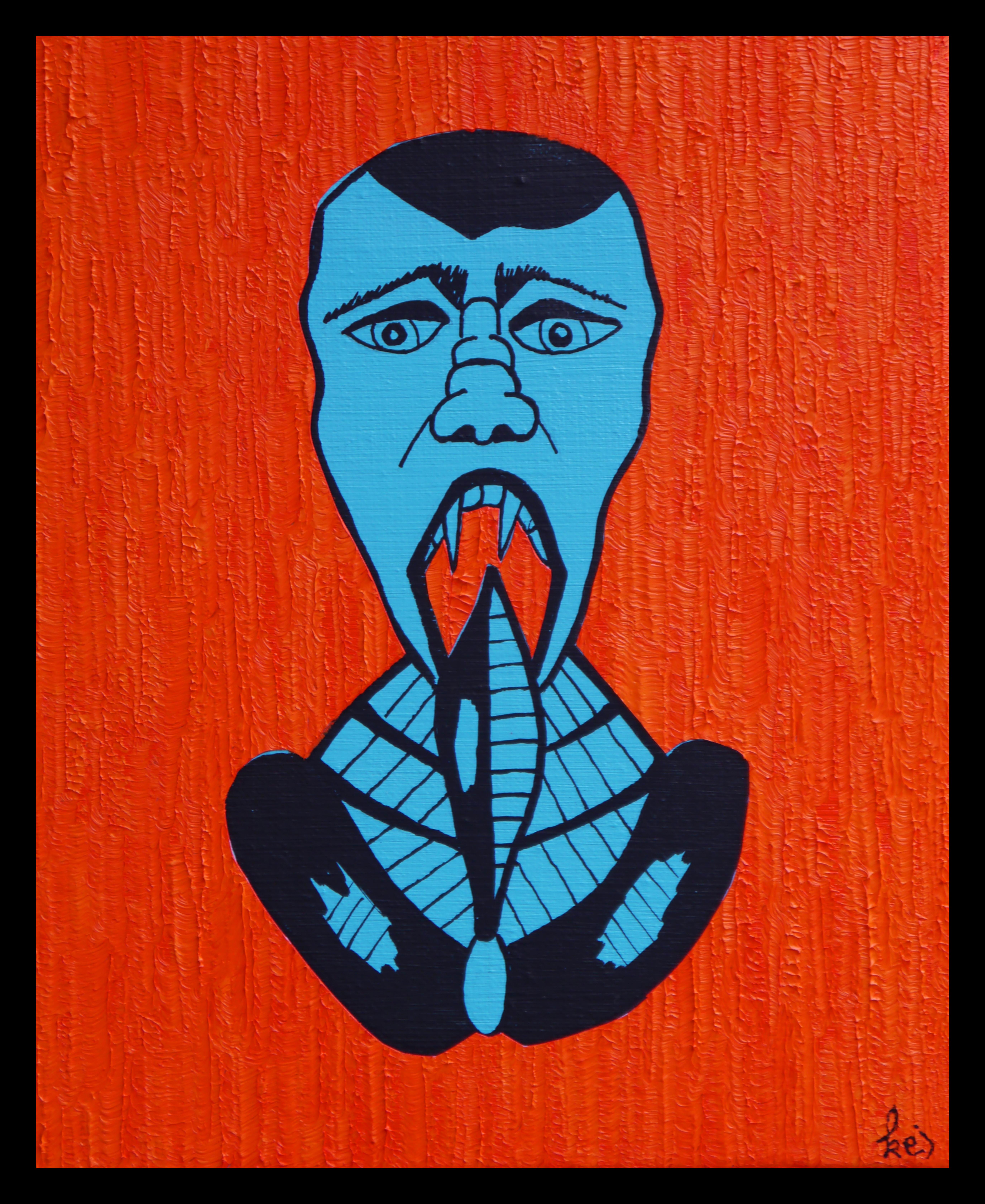 Figurative Painting de Kej - Arte contemporáneo francés de KEJ - Le Diable au Corps