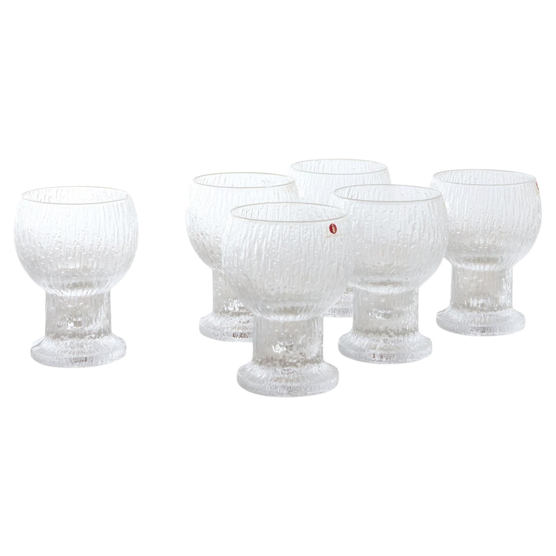 Kekkerit White Wine Glasses by Timo Sarpaneva for Iittala For Sale