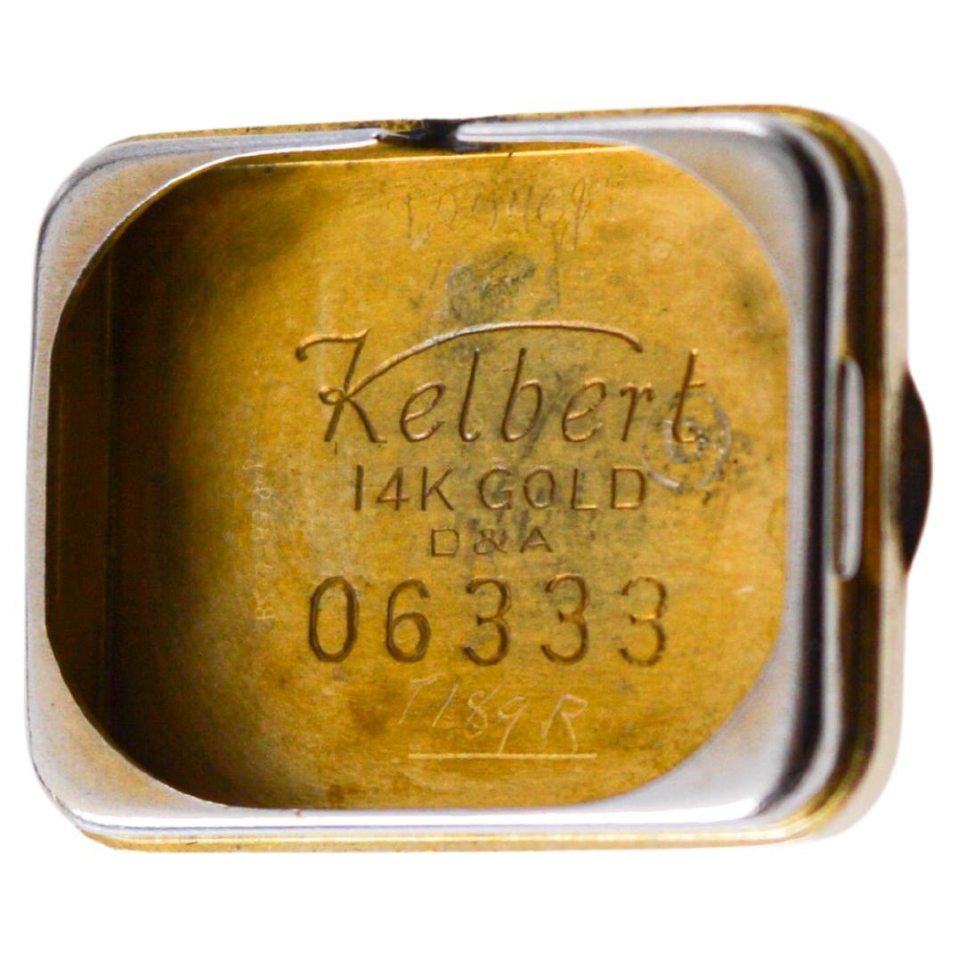 Kelbert Ladies 14Kt Solid Yellow Gold Art Deco Watch Hand Made 1940's For Sale 7