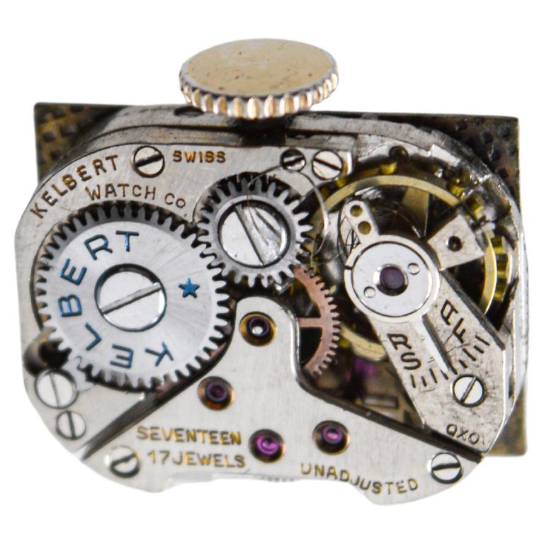 Kelbert Ladies 14Kt Solid Yellow Gold Art Deco Watch Hand Made