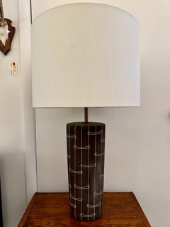Kelby Mid-century Ceramic Table Lamp, Signed