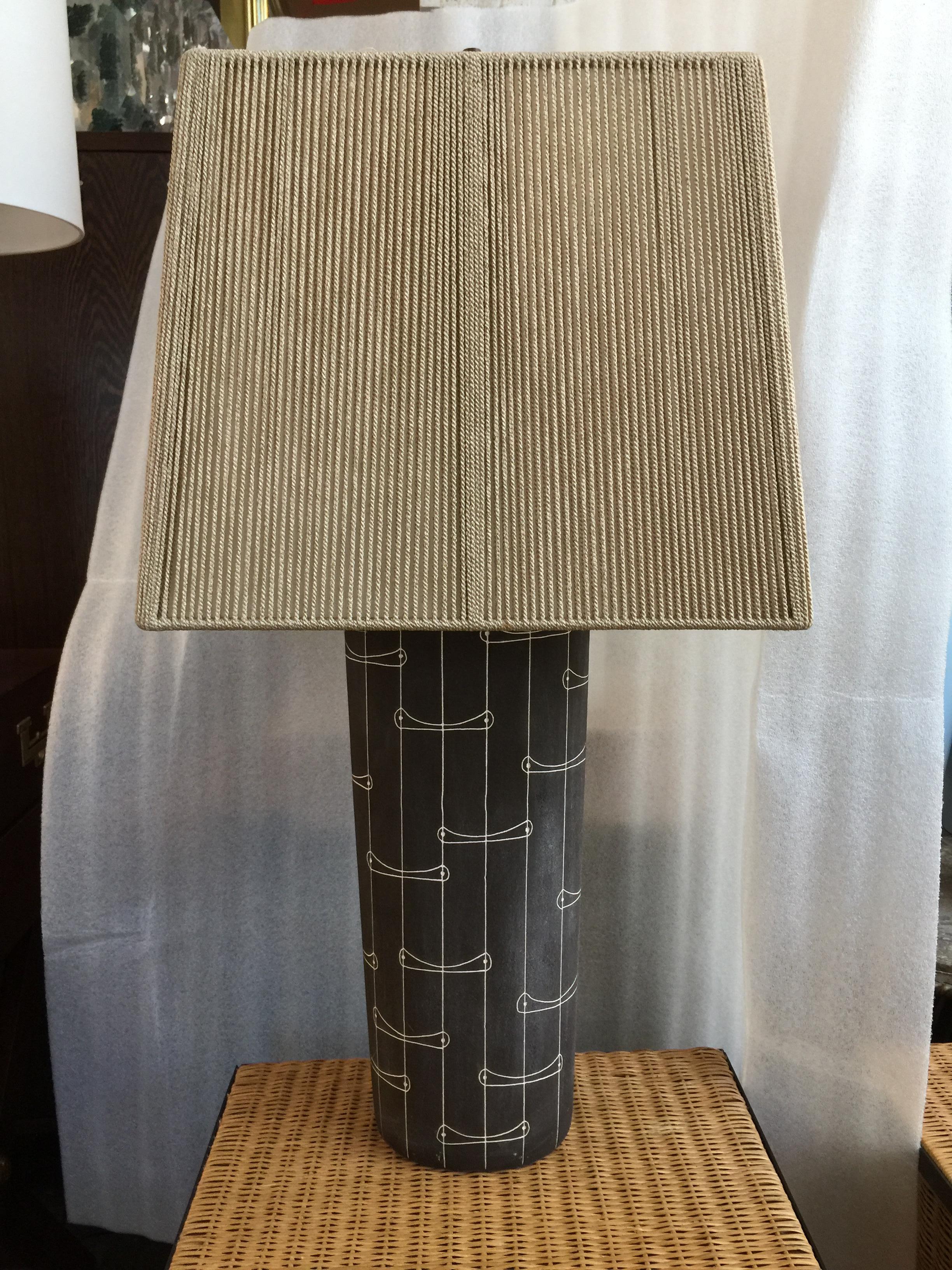 Mid-Century Modern Kelby Midcentury Ceramic Table Lamp, Signed For Sale