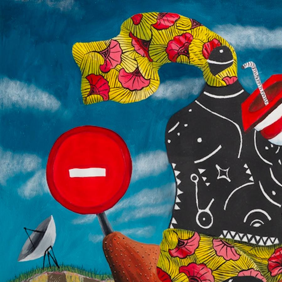 Ragazzo grasso - Painting di Kelechi Nwaneri