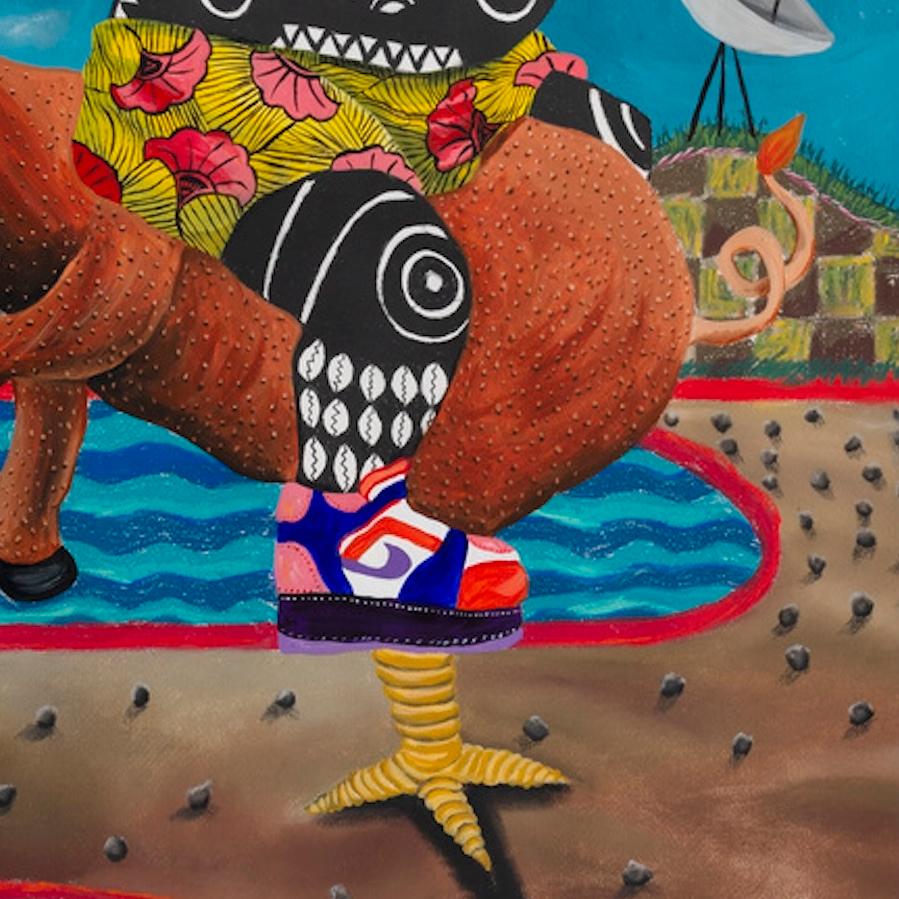 Ragazzo grasso - Painting Contemporaneo di Kelechi Nwaneri