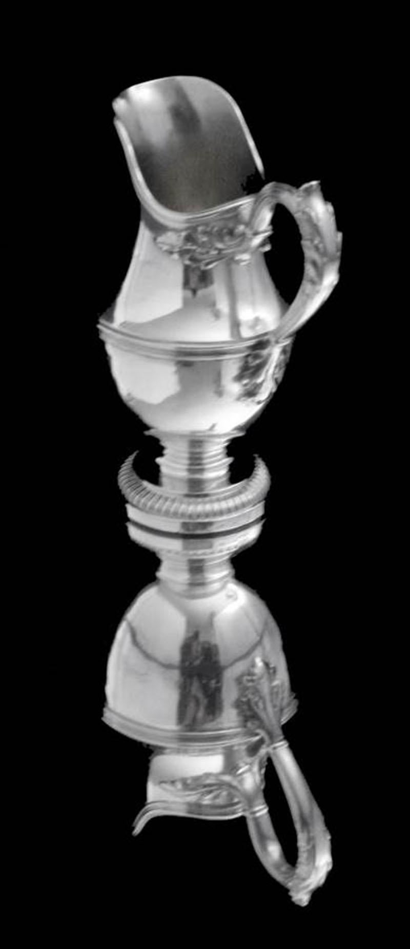 Keller - 8pc. Louis XVI 19th Century 950 Sterling Silver Tea Set, Museum Quality For Sale 10