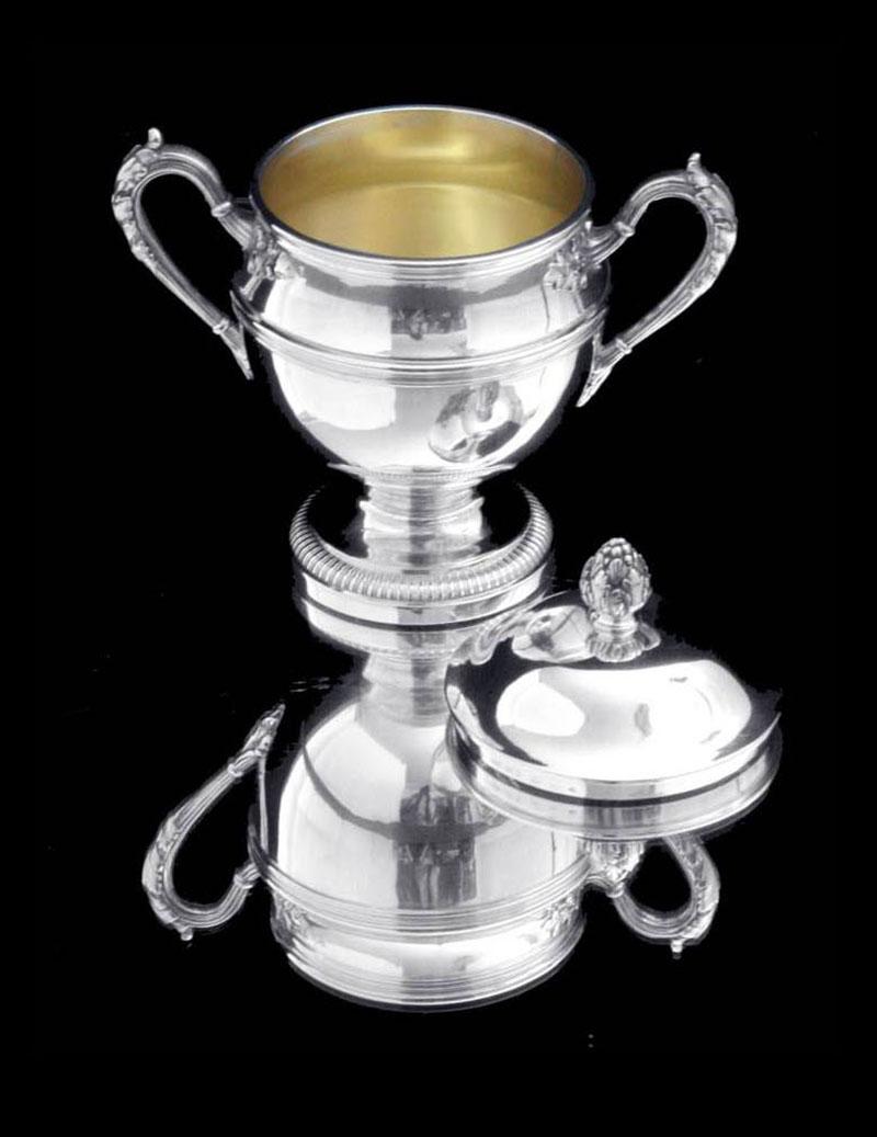 Keller - 8pc. Louis XVI 19th Century 950 Sterling Silver Tea Set, Museum Quality For Sale 4