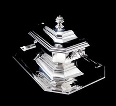 Keller - Antique French Original Art Deco 950 Sterling Silver Serving Tureen