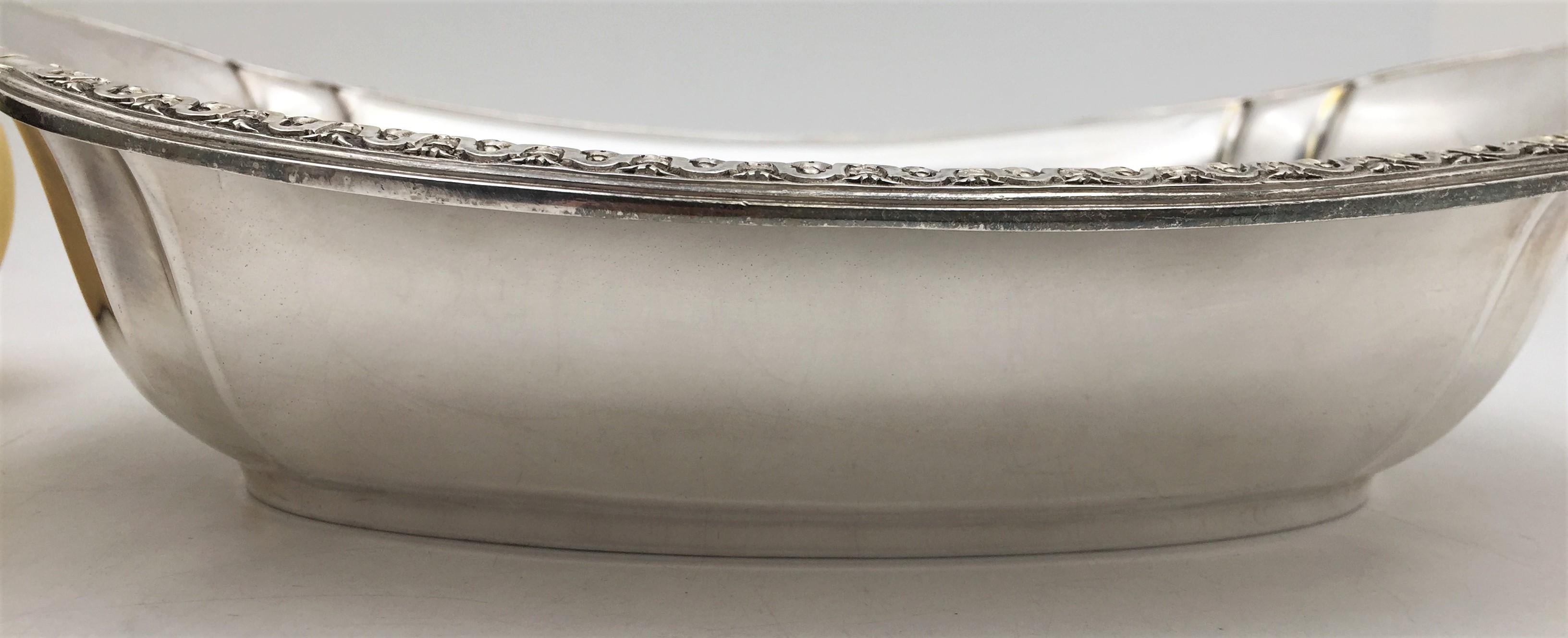 Français Coupe de centre de table Keller en argent français du 20e siècle en vente