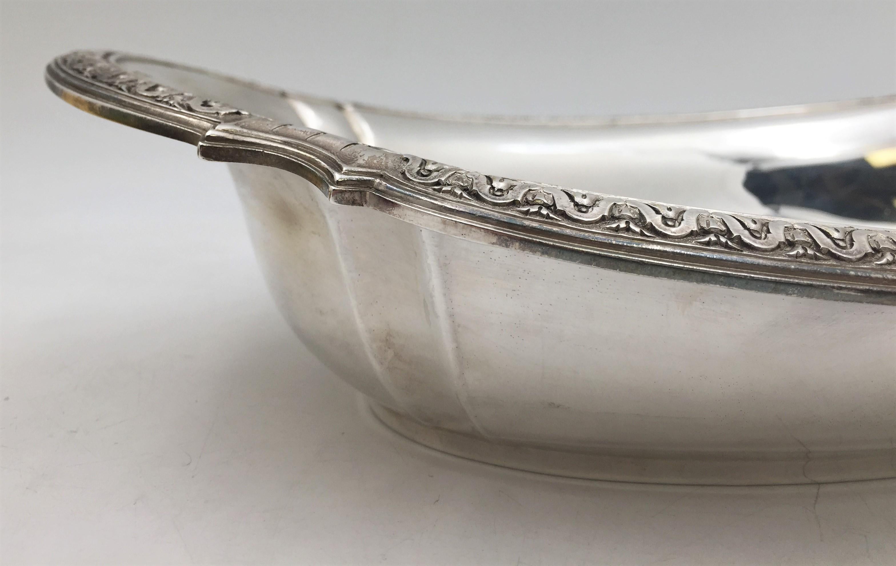 Keller French Silver 20th Century Centerpiece Bowl For Sale 3
