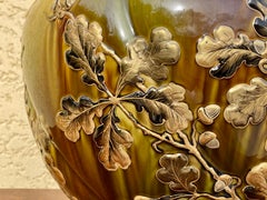 KELLER & GUERIN Lunéville - Übertopf mit Eichenblättern