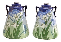 Keller & Guerin-Luneville  Vasen, signiert KG Luneville, Frankreich, NE Frankreich, Paar