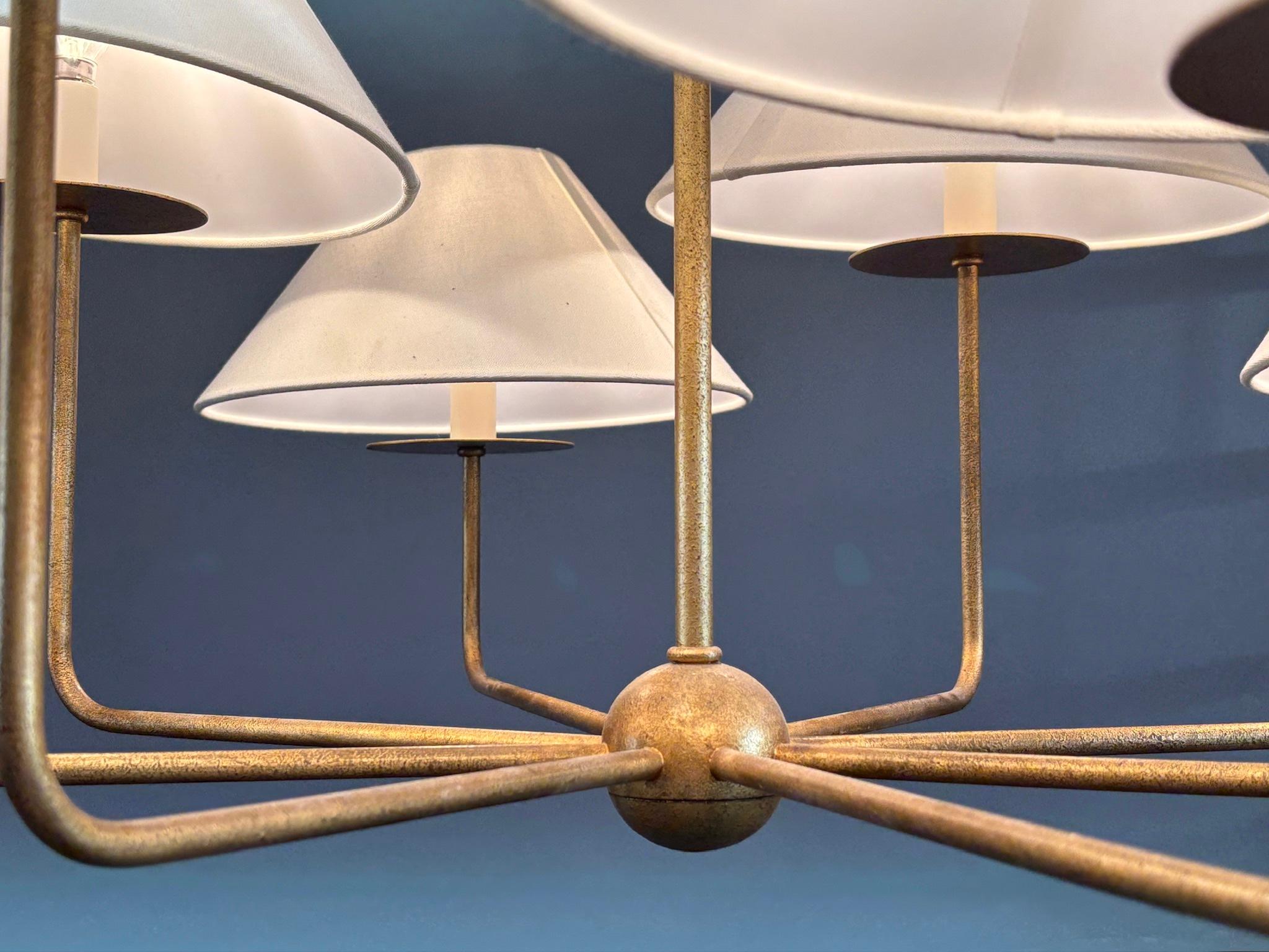 Kelley 9 Shade Chandelier by Visual Comfort Regencia de Hollywood en venta