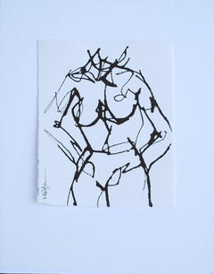 Ink #4, Petite Ink on Paper Nude