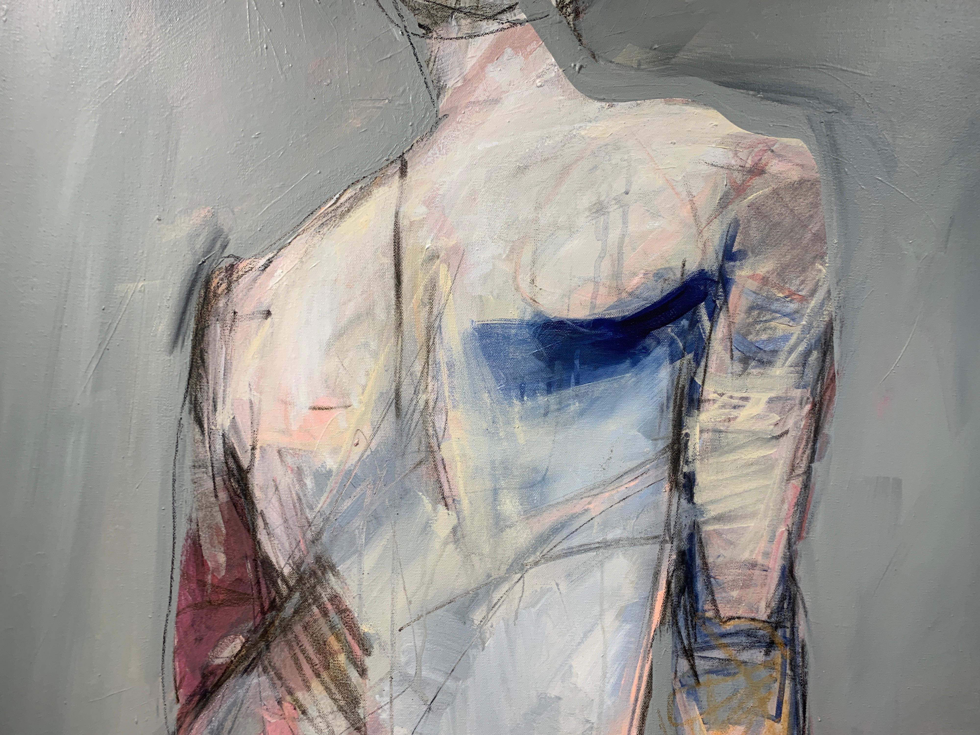 Still by Kelley Ogburn, Mixed Media Vertical Contemporary Nude Painting 3