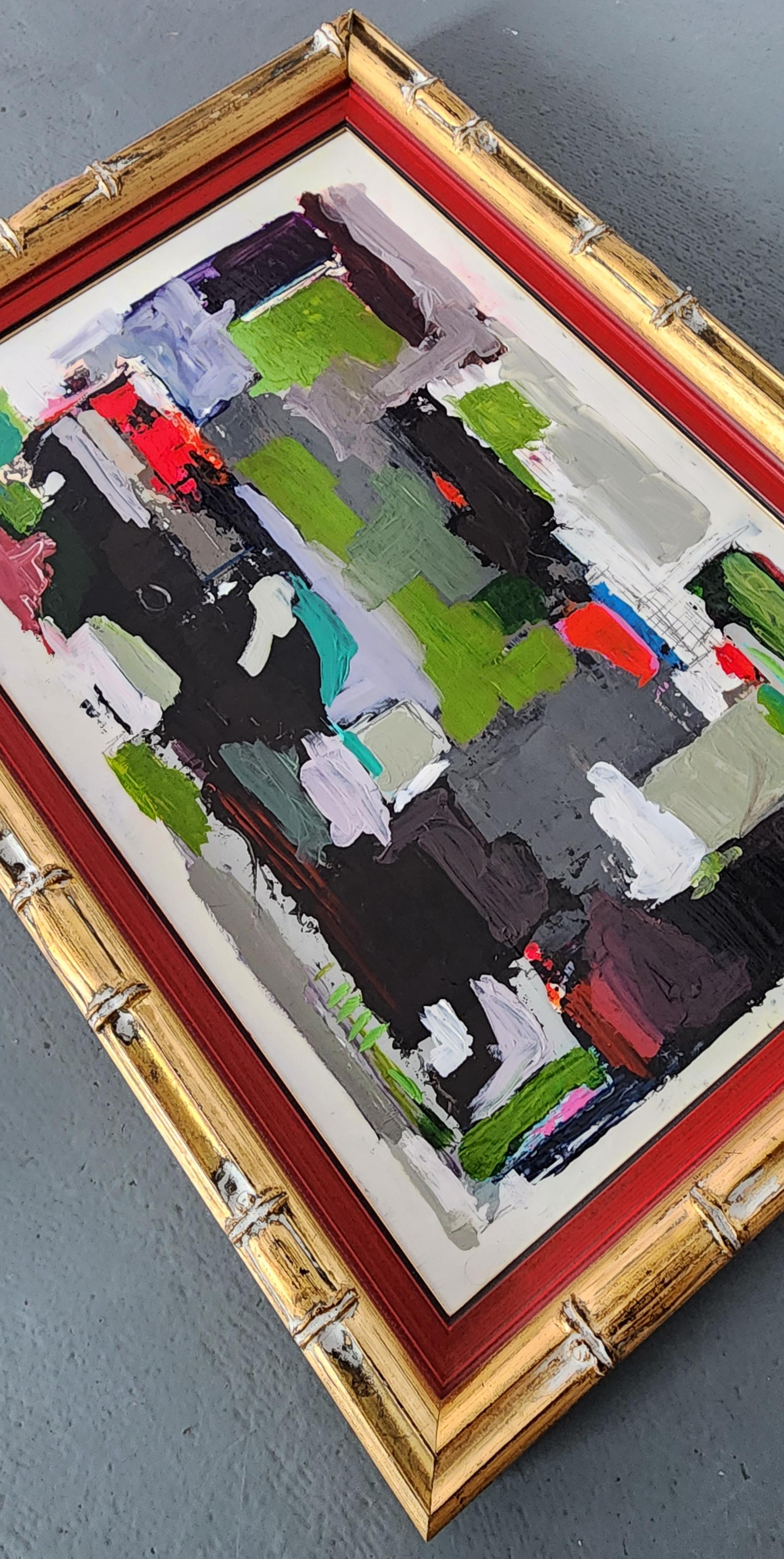 Kelley Carman
Wait On Me (Gestural Abstract, Black, Green, Red, Gray)
Acrylic on Birch Panel 
Year: 2024
Size: 17.5 x 11.5 inches
Framed Size: 21 x 15 inches
Signed and titled
COA provided 

*Framed in a gold leaf wood frame - ready to hang

Tags: