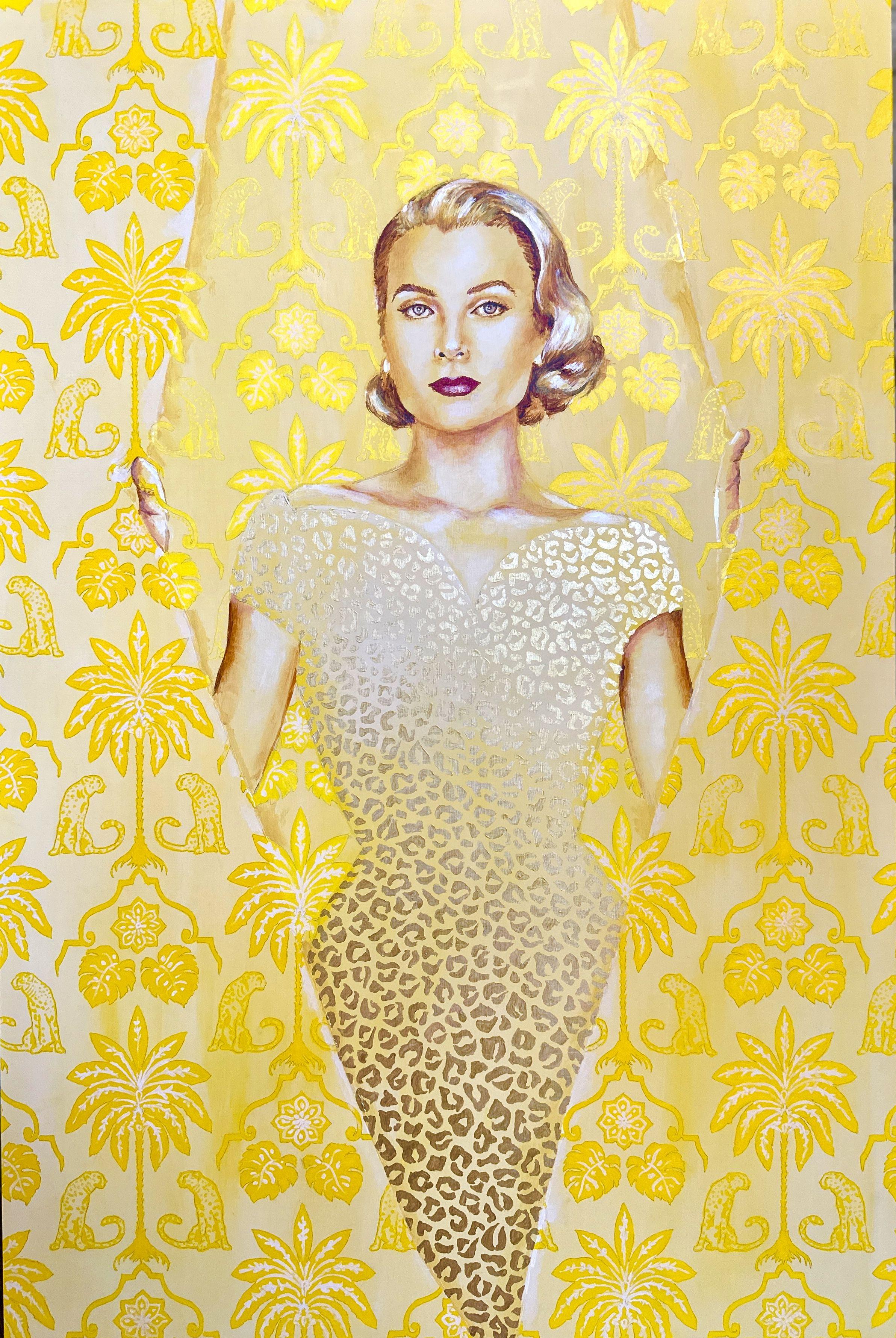 Princesa Grace, Pintura, Acrílico sobre panel de madera - Painting Arte pop de Kelley Ryan