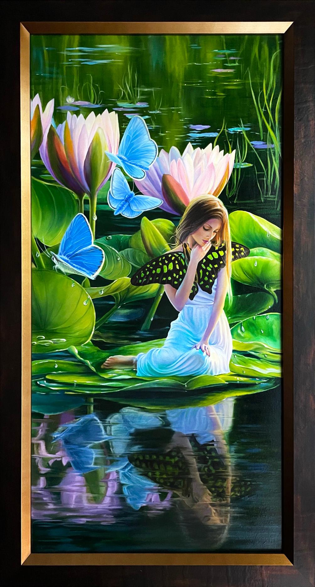 Animal Painting di Kelley Sutphin  - Quadro surrealista, "Dopo la pioggia