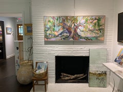 Tree of Life by Kelli Kaufman Framed Oil and Wax on Canvas Tree Painting