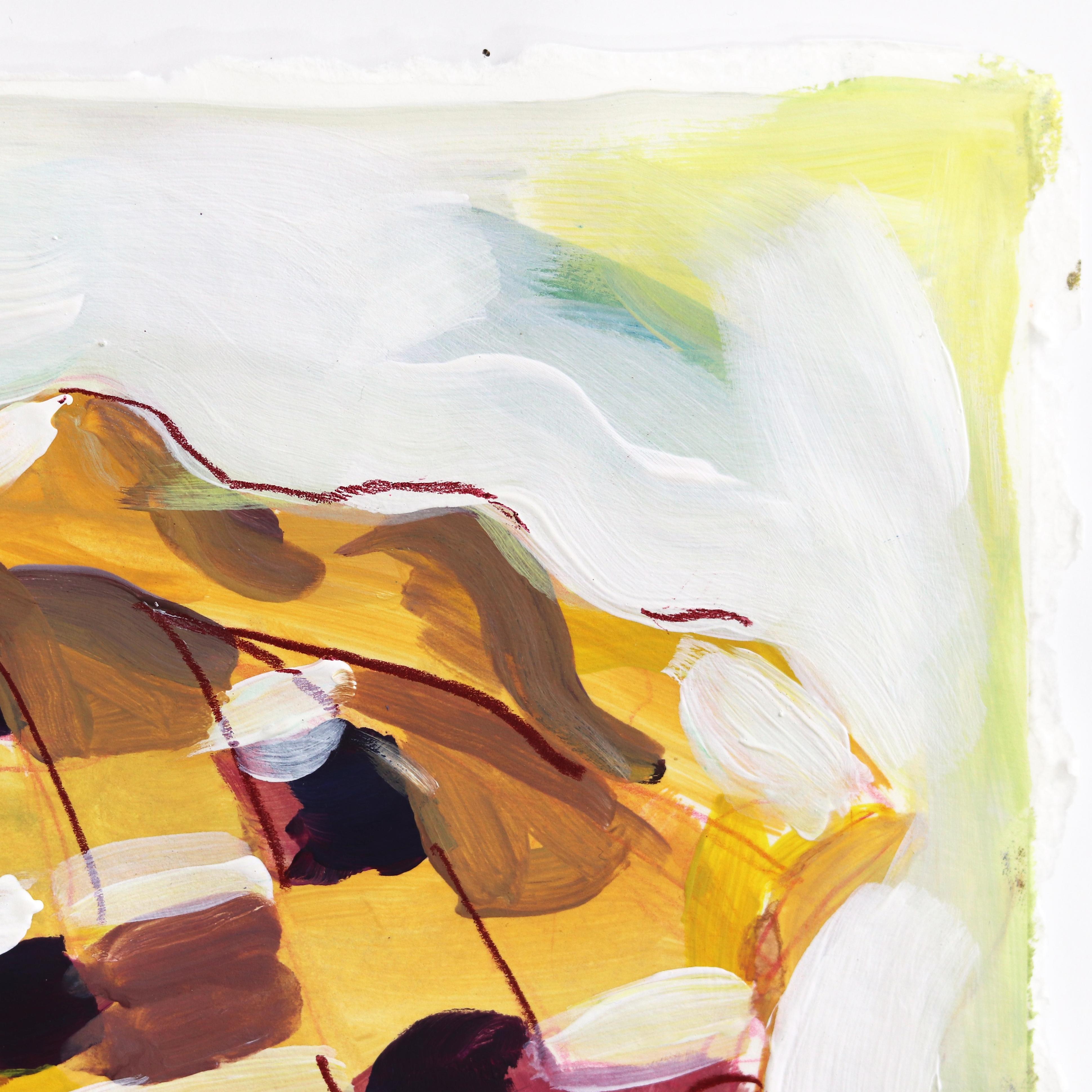 Blauer Beerenschale – farbenfrohes Dessertgemälde (Zeitgenössisch), Painting, von Kellie Newsome