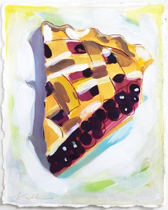 Blauer Beerenschale – farbenfrohes Dessertgemälde