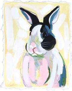Bunny Boy -  Bunny Boy Figurative Pastel Painting on Paper