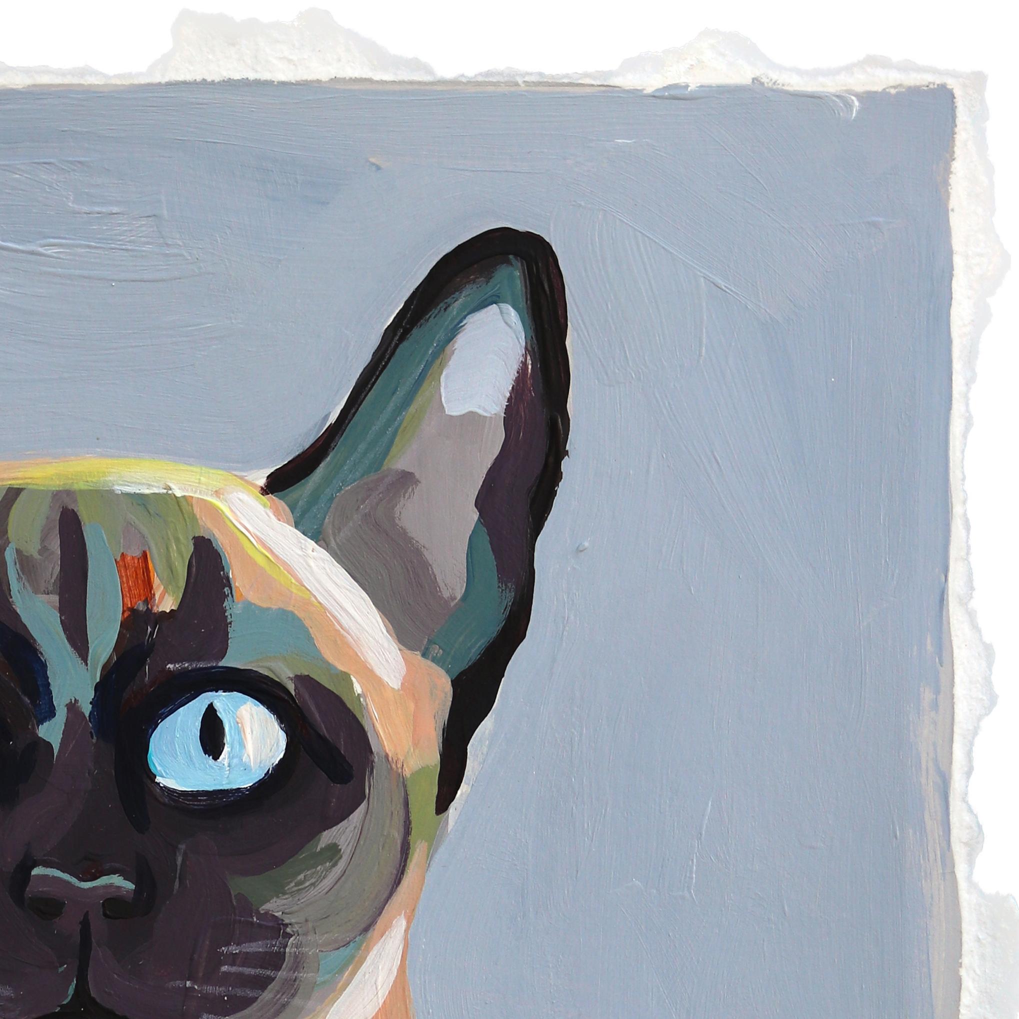 Kellie Newsome, artista di Columbus, Georgia, è specializzata in ritratti di animali dinamici ed espressivi che emanano vitalità e personalità. Il suo stile unico combina forme astratte e palette di colori vivaci, catturando l'essenza di ogni