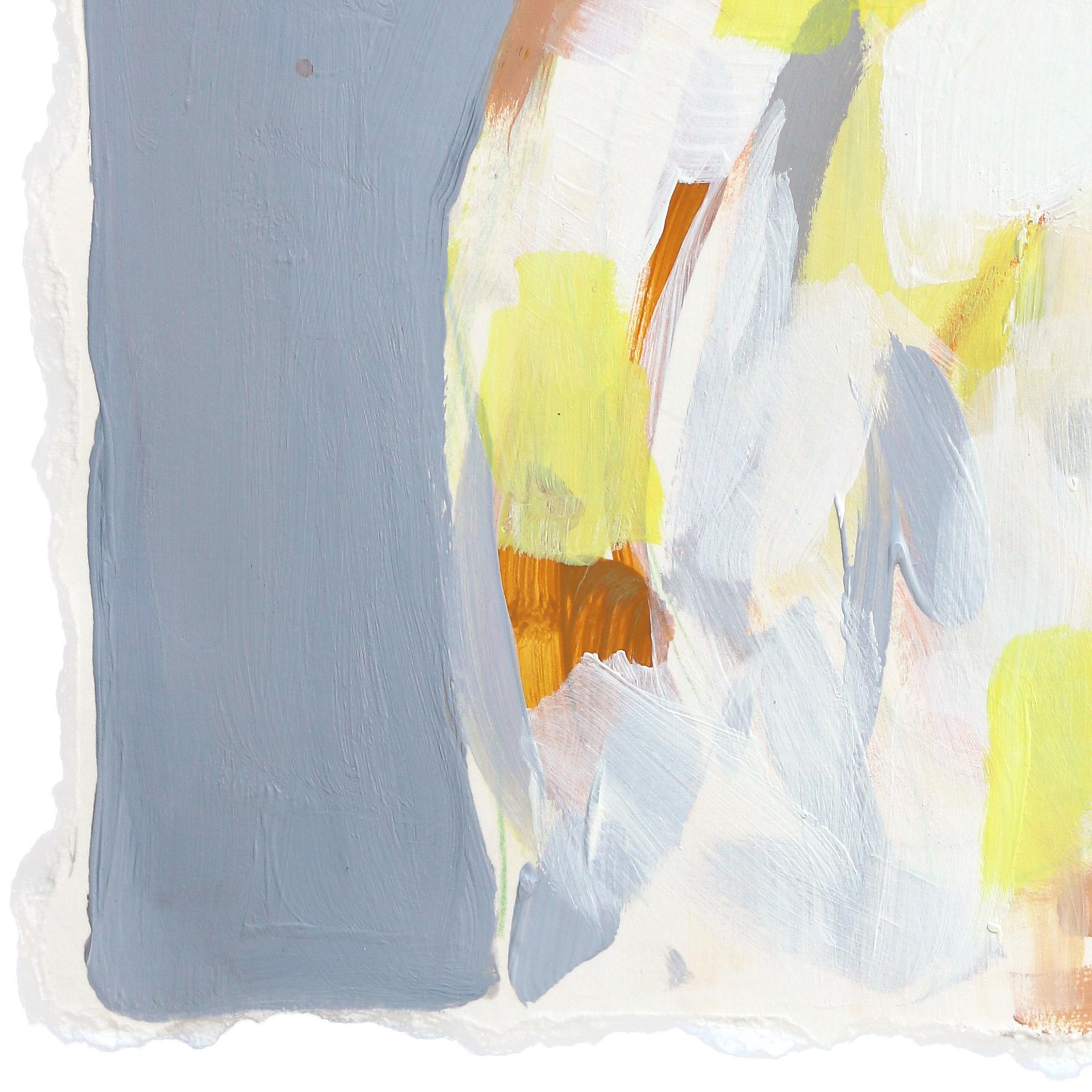 Solo cibo in scatola -  Pittura figurativa di gatti su carta in vendita 1