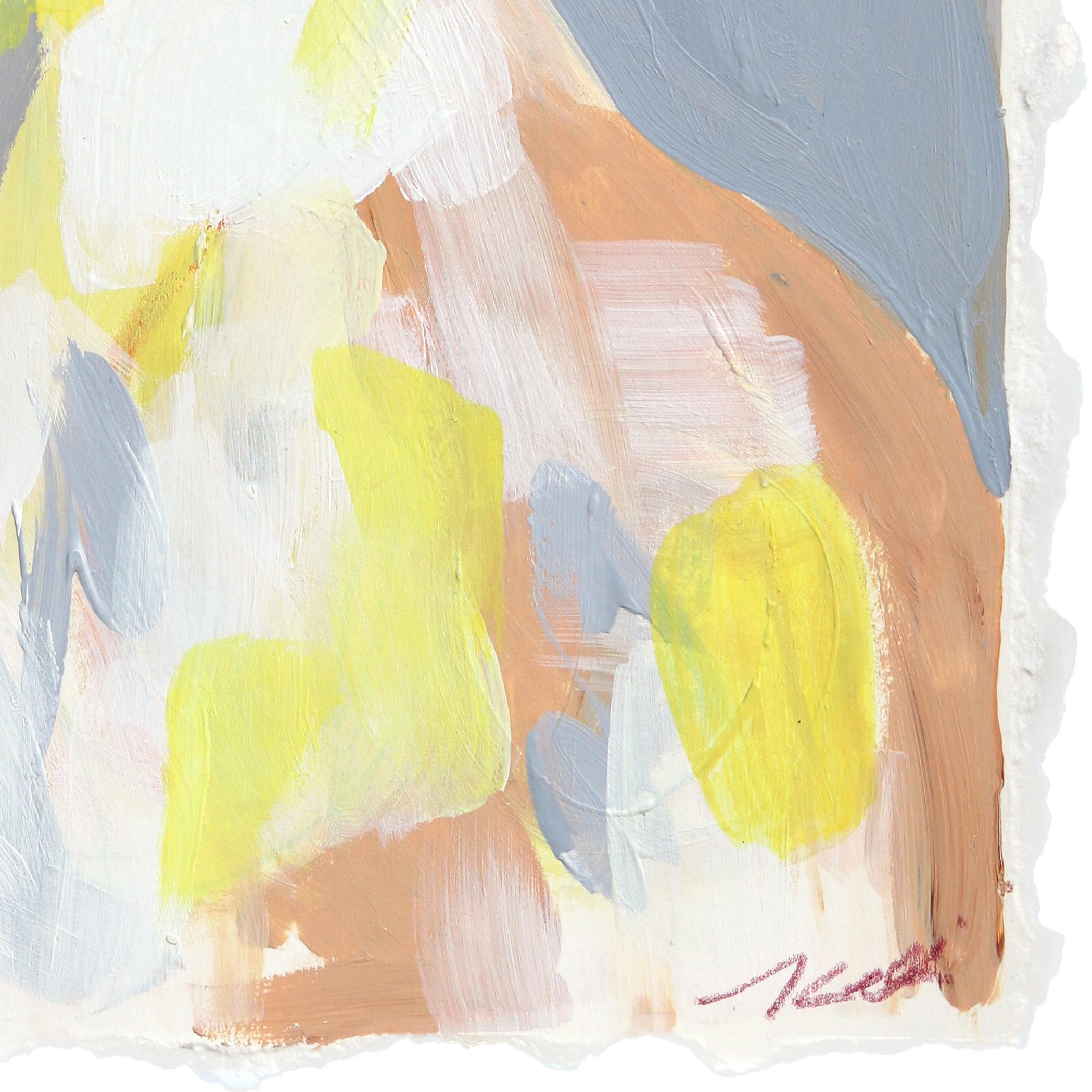 Solo cibo in scatola -  Pittura figurativa di gatti su carta in vendita 2