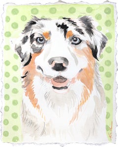 ¿Has dicho Ball? - Retrato de perro Pintura sobre papel