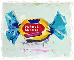 Dubble Bubble - Abstracto Colorido Caramelo Juguetón Naturaleza Muerta Pintura sobre Papel