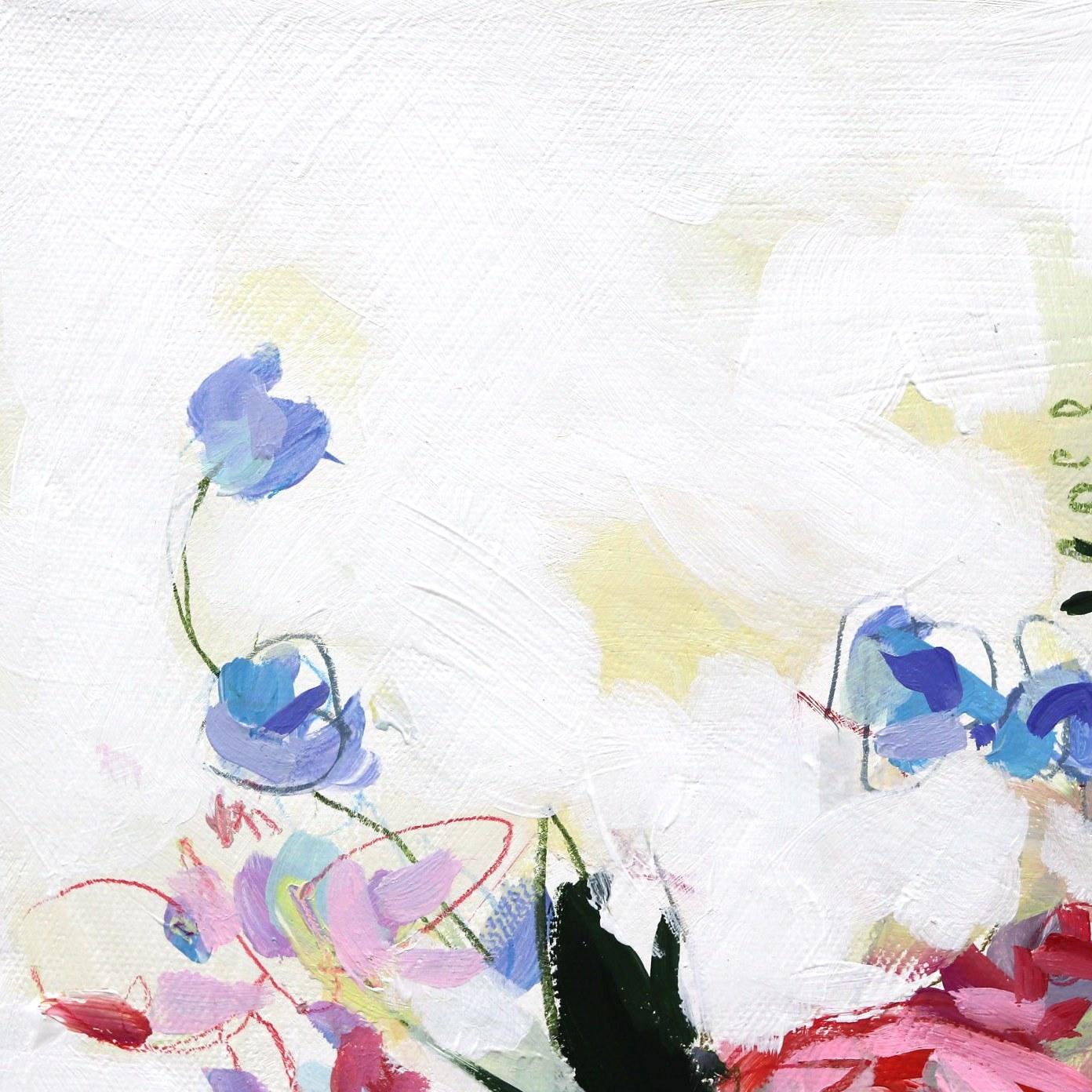 L'enfant aux fleurs - Impressionnisme Painting par Kellie Newsome