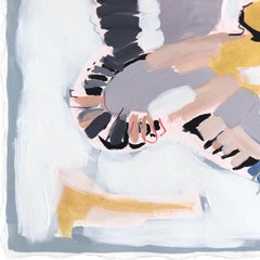 Fly High - Abstract Soft Palette Bird Painting on Paper