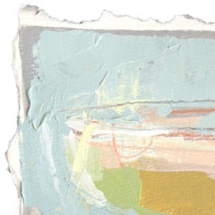 Frozen o On The Rocks - opera d'arte mista con toni astratti di pastello