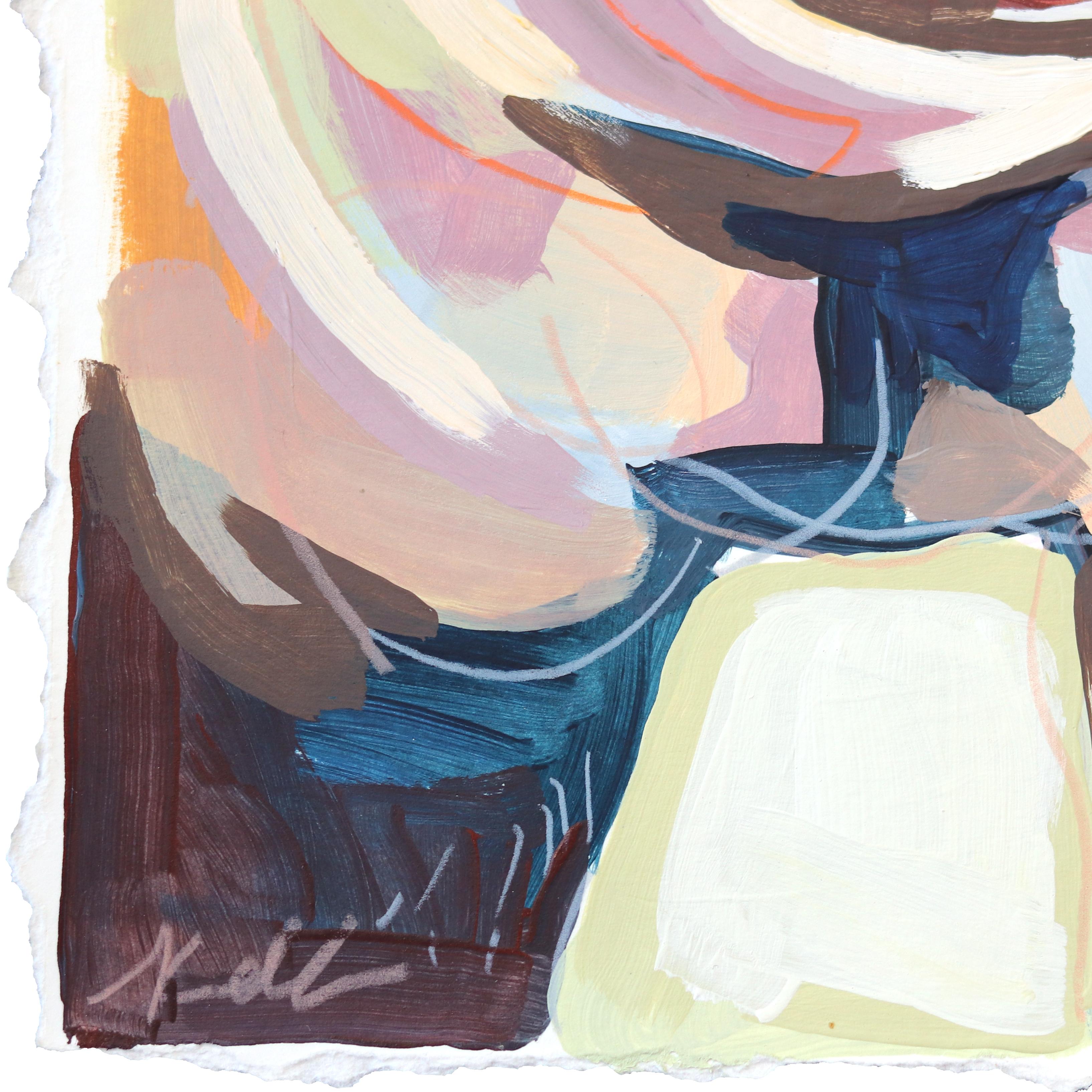 Andare a caccia di orsi -  Pittura figurativa di animali su carta - Painting di Kellie Newsome