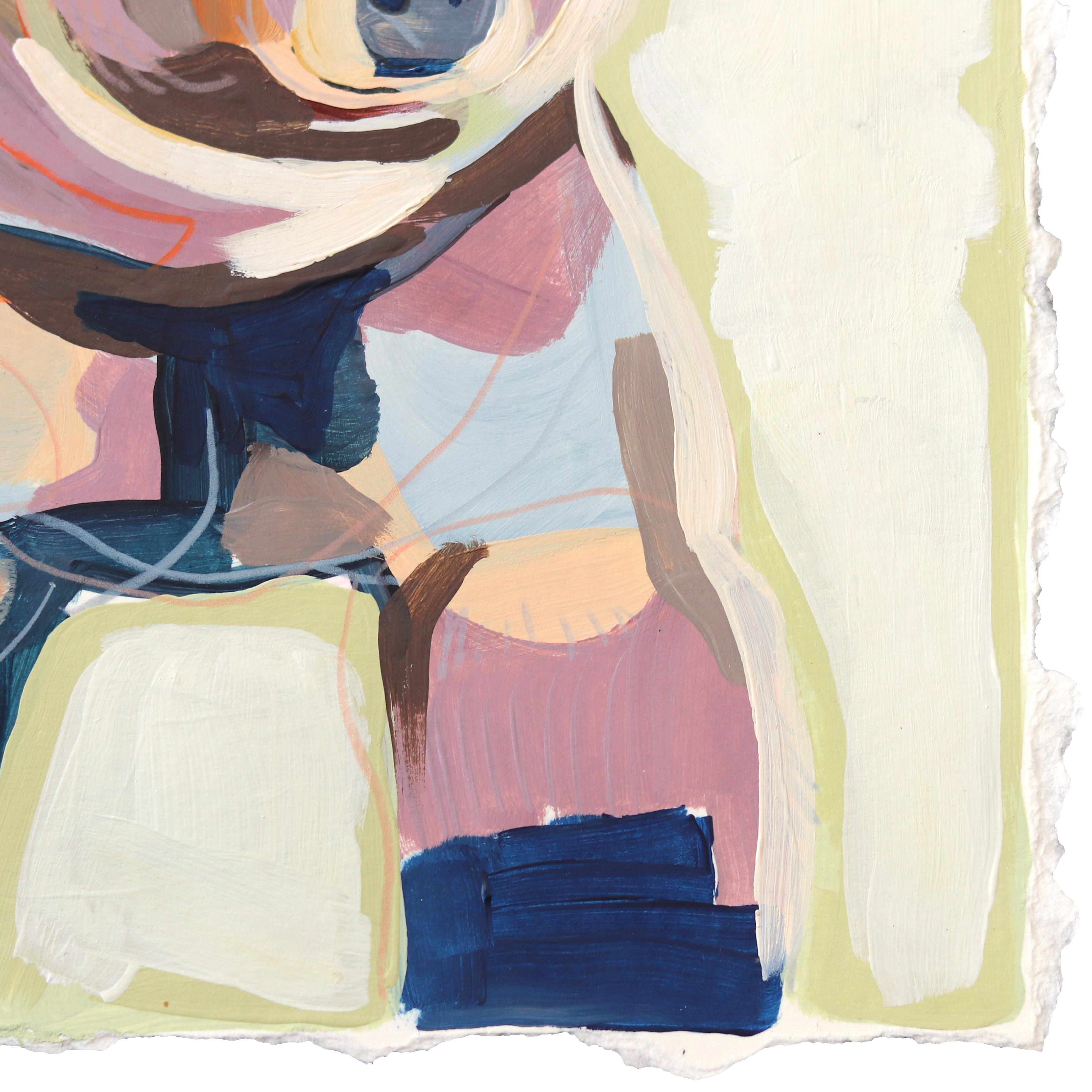 Andare a caccia di orsi -  Pittura figurativa di animali su carta - Painting Contemporaneo di Kellie Newsome