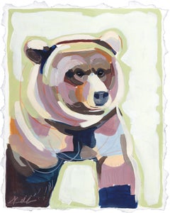 Andare a caccia di orsi -  Pittura figurativa di animali su carta