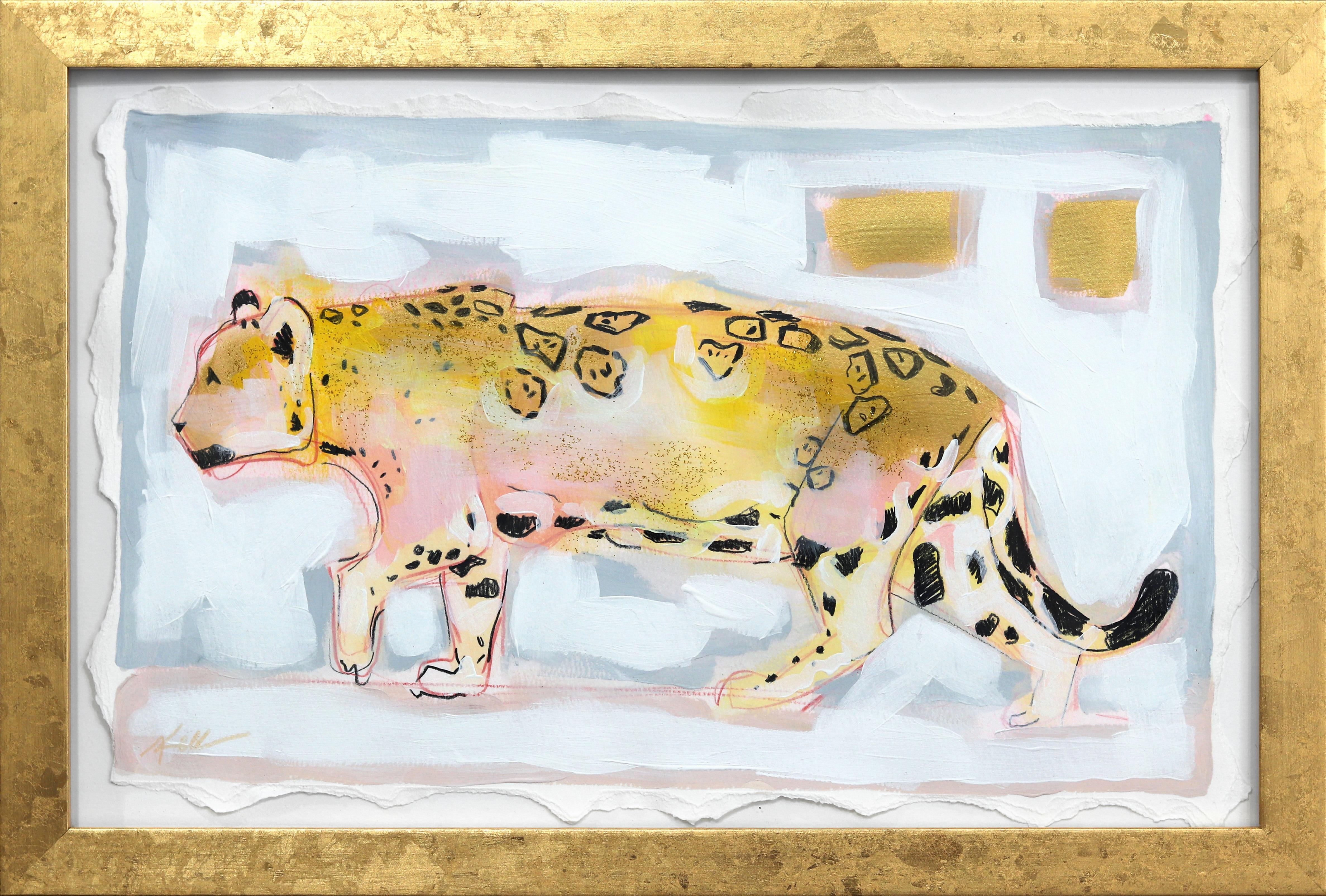 Kellie Newsome Figurative Painting - Gold Spots II