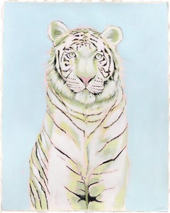 Amor Intenso - Pintura Abstracta Tigre sobre Papel