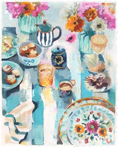 Invitation uniquement -  Nature morte colorée sur papier