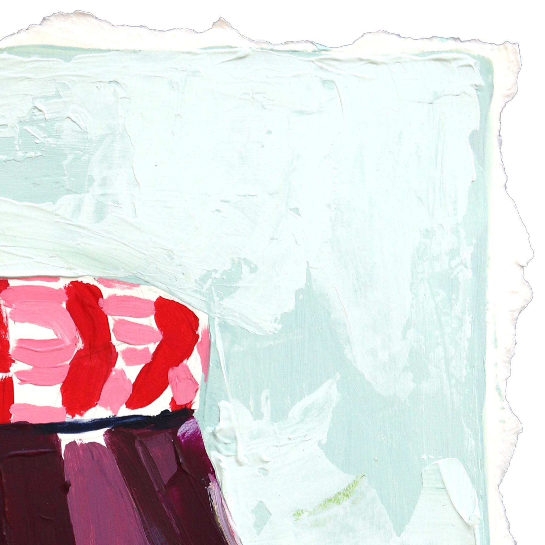 Jelly Time - Lebensmittel Gewürz Stillleben Farbe getränkt Mixed Media Kunstwerk (Zeitgenössisch), Painting, von Kellie Newsome