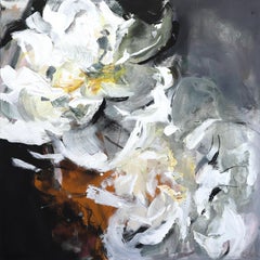 Lush and Bold - Große Contemporary Impressionist Abstrakte Blume Original Kunst