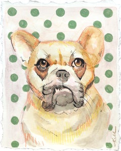 Mug Shot - Retrato de perro Pintura sobre papel