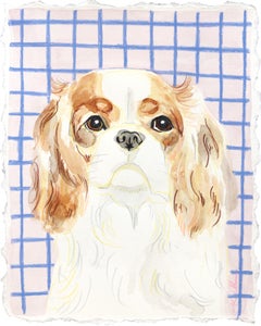 Il mio migliore amico - Ritratto di cane dipinto su carta