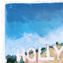 Old Hollywood - Original Abstract Los Angeles Landscape Mixed Media Artwork