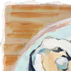 Austern für einen - Original Meeresfrüchte Stillleben Gemischte Medien Malerei auf Papier