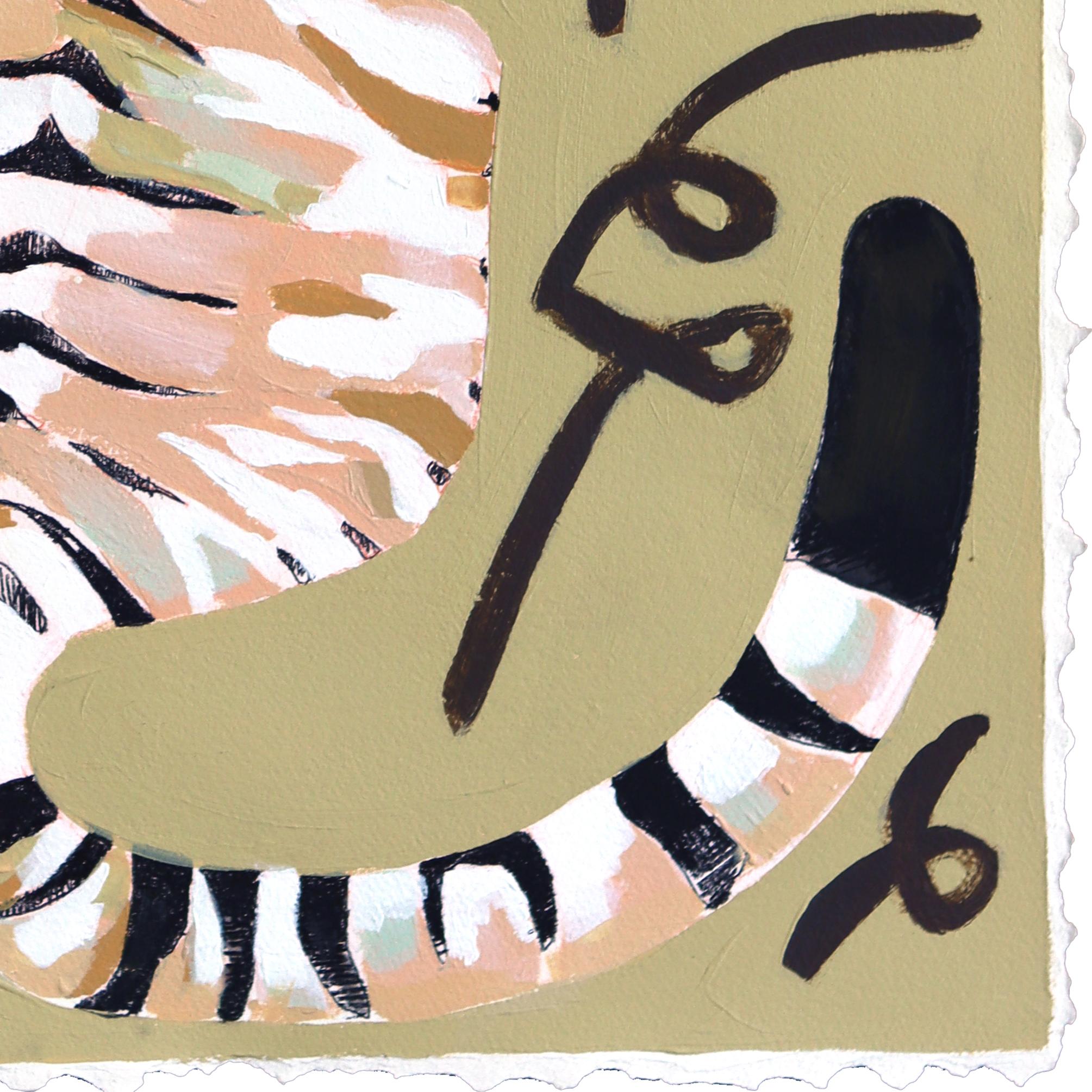 Die in Columbus, Georgia, ansässige Künstlerin Kellie Newsome ist auf dynamische und ausdrucksstarke Tierporträts spezialisiert, die Vitalität und Persönlichkeit ausstrahlen. Ihr einzigartiger Stil kombiniert abstrahierte Formen und leuchtende