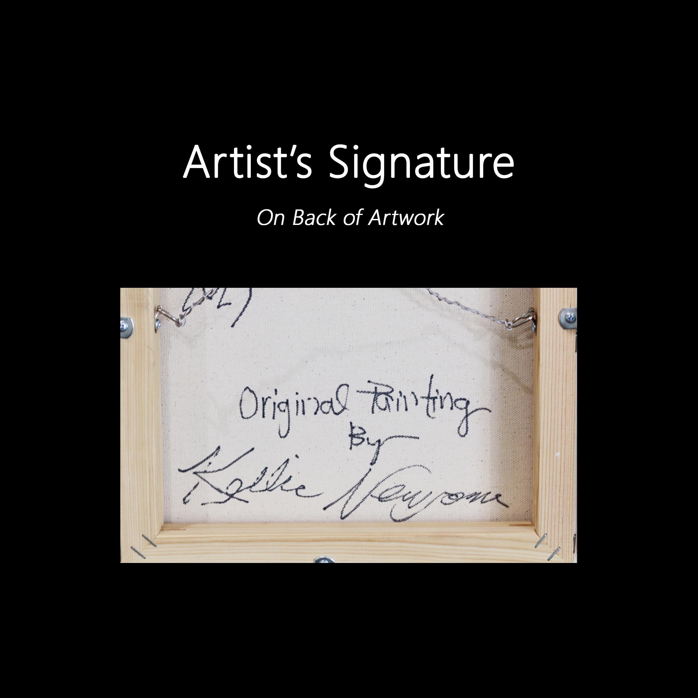 Pink Powder - Gerahmtes Abstraktes Buntes Stillleben Gemischtes Medienkunstwerk auf Leinwand im Angebot 4